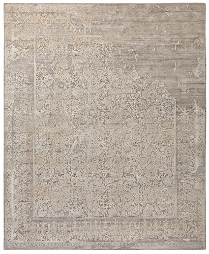 Agra Beige Hand-knotted Rug