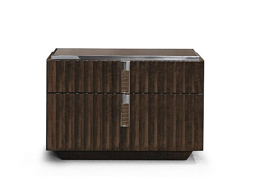 Nightstand with Leather Inserts