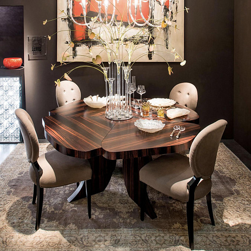 Andy Dark Wood Dining Table
