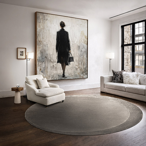 Moon Round Rug