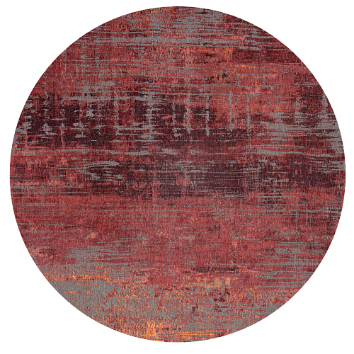 Nassau Red Round Rug