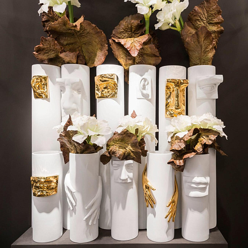 David Mouth Gold Vase