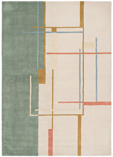 Linear Atlas Green Artisan Rug