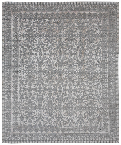 Hand-Woven Ferrara Grey Rug