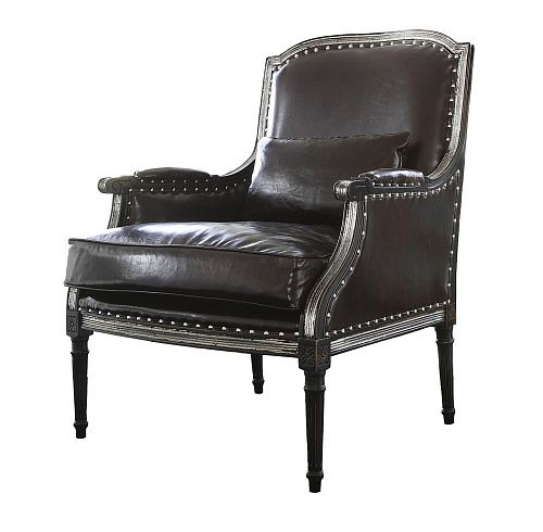 Armchair in Black Leather
