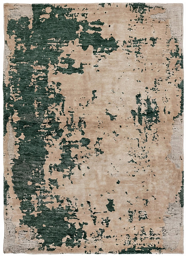 Moss Weathered Canvas Handcrafted Rug