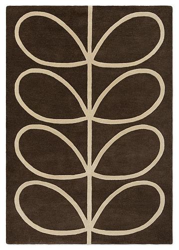 Giant Linear Stem Walnut Rug