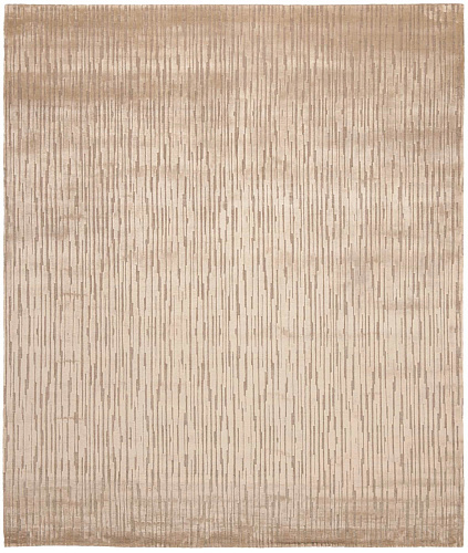 Hand-Knotted Brown Rug