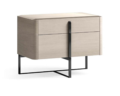 Nightstand with Glass Top 80