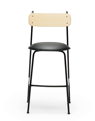 Lena SG-75 Black Ash Wood Bar Chair