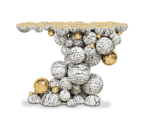 Orbit Faux-marble Console