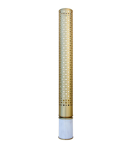 Brass Cylinder Marble Wall Light