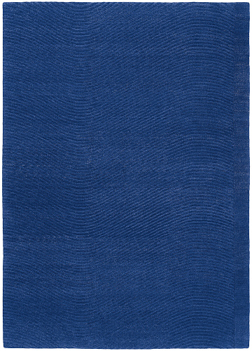 Wave Hand-Knotted Blue Rug