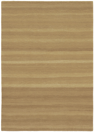Hand-Knotted Wool Beige Stripes Rug