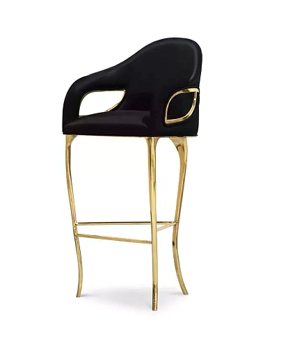 Lyra High Back Bar Stool