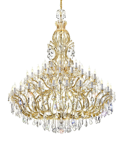 Mariateresa Crystal Chandelier with Gold Finish