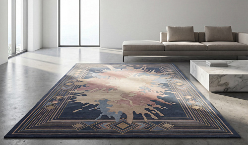 Heraldic Bloom Artisan Rug