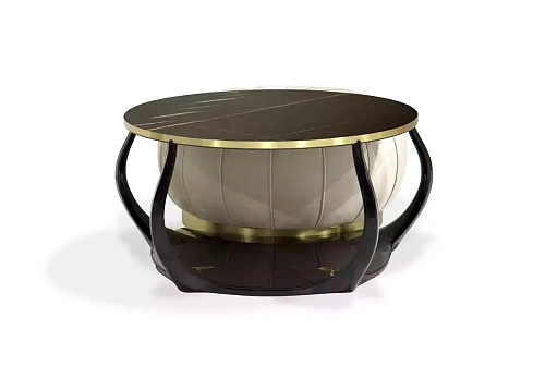 Enlace Sahara Noir Marble Coffee Table