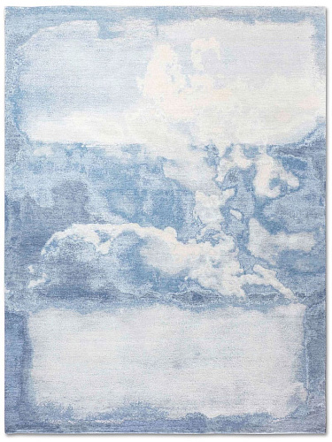 Clouds Blue Hand-Woven Rug