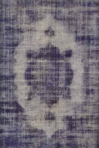 Dark Purple Hand Woven Vintage Rug