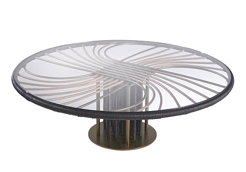 Sunrise Glass Top Coffee Table