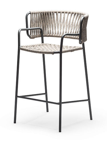 Klot SG Anthracite / Beige Bar Stool