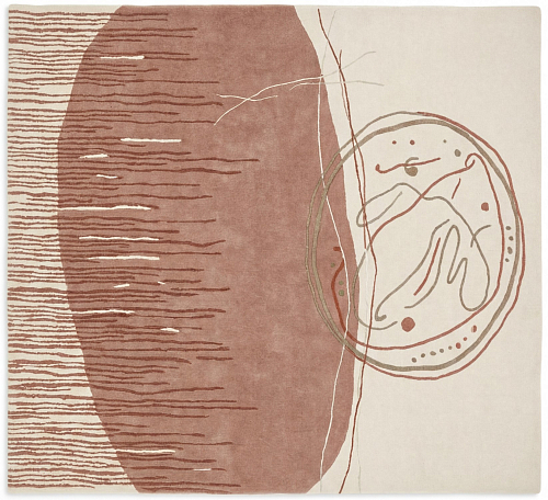 Archive Seal Rose Handcrafted Rug