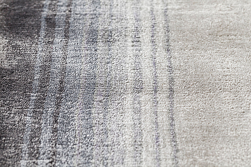 Hand Woven Viscose Silver Rug