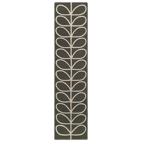 Linear Stem Runner Slate Rug