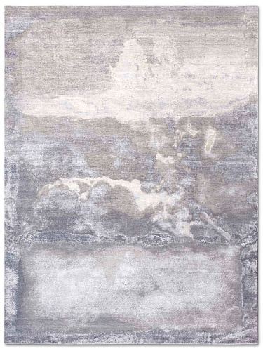 Clouds Light Grey Hand-Woven Rug