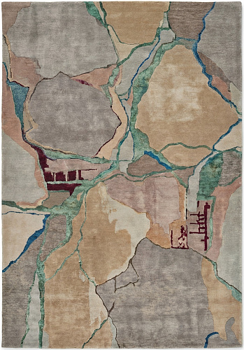 Tectonic Veins Handcrafted Rug