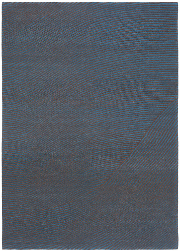 Wave Hand-Knotted Blue Rug