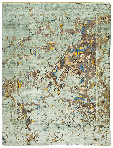 Oriental Polonaise Hand-Knotted Wool / Silk Rug