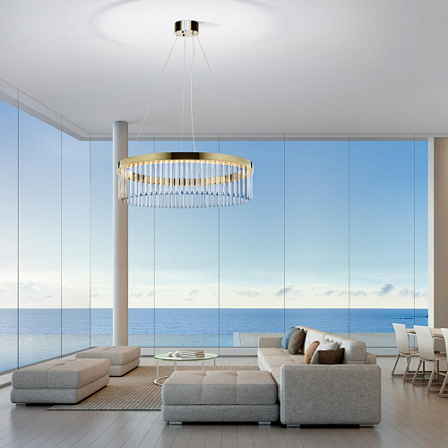 Gold Ring Chandelier