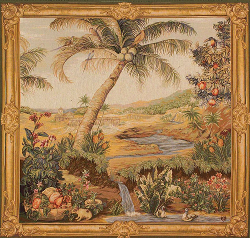 The Oasis Square Artwork Tapestry