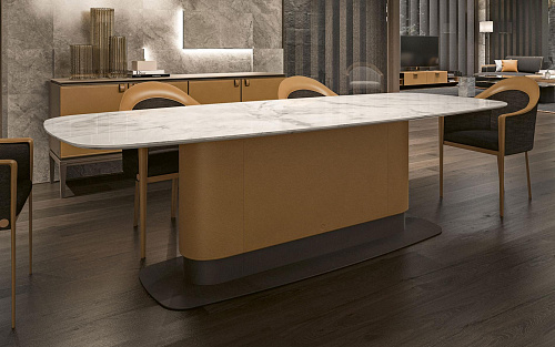 Large Marble Dining Table