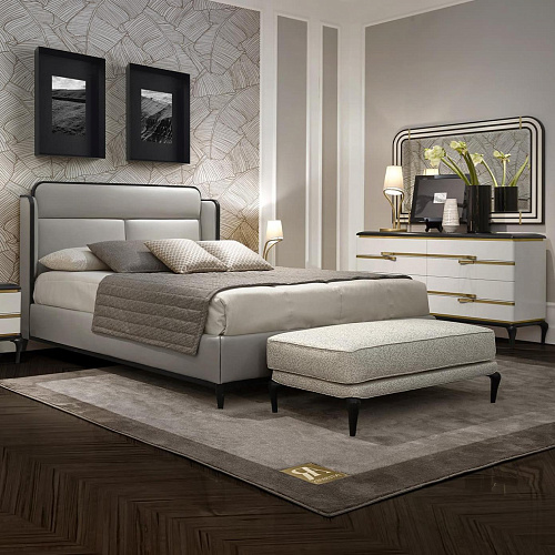 Dilan Beige Italian Bed