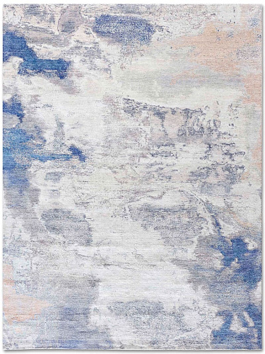 Blue / Sand Exquisite Handmade Rug