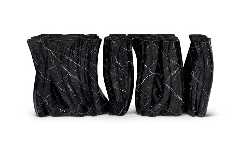 Monochrome Faux-marble Premium Sideboard