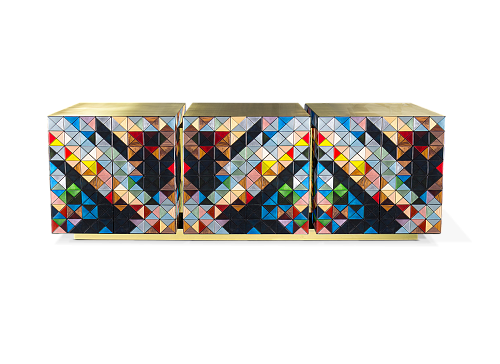 Mosaic Multi-Tone Luxe Sideboard