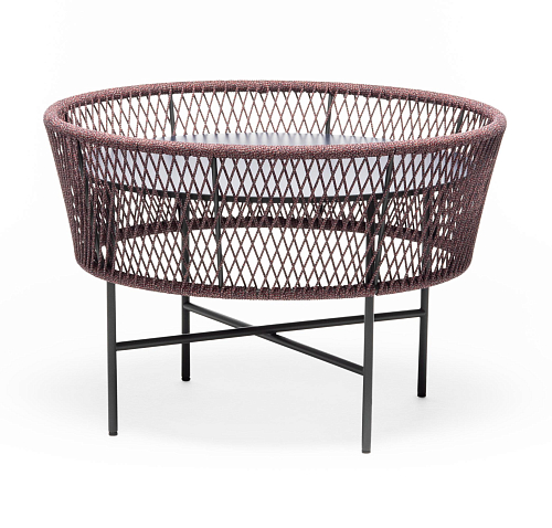 Tamburo ME Round Red & Blue Outdoor Coffee Table
