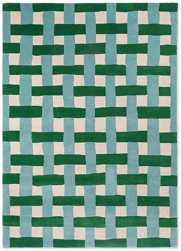 Emerald Aquamarine Weave Rug