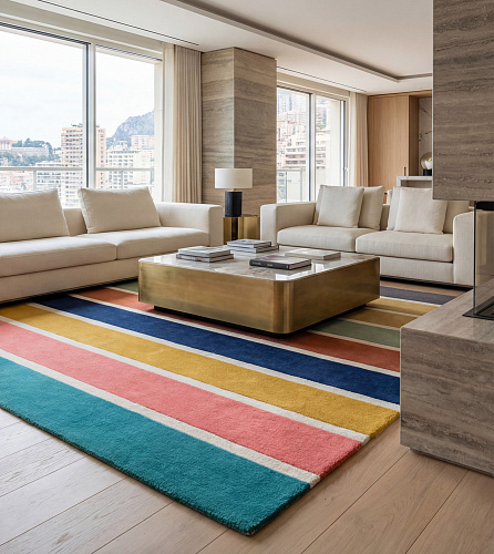 Striped Spectrum Artisan Rug