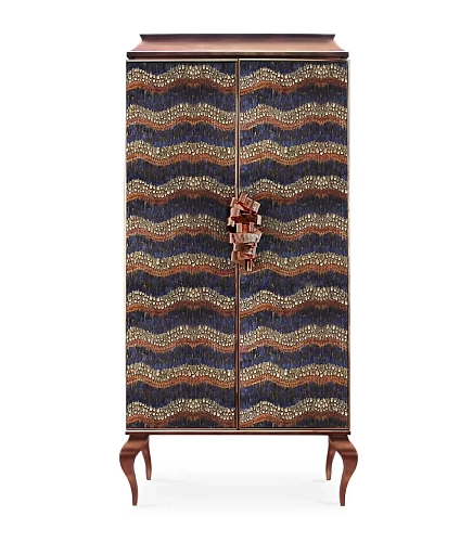 Mirage Purple Feather Armoire