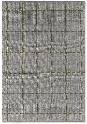 Slate Olive Check Rug