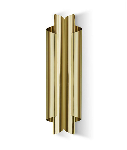 Aged Brass Double Wall Light