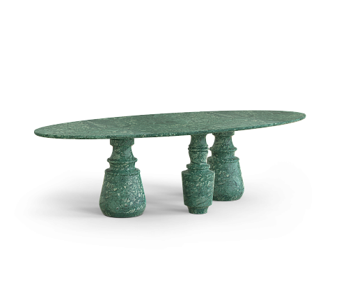 Obsidian Oval XL Guatemala Dining Table