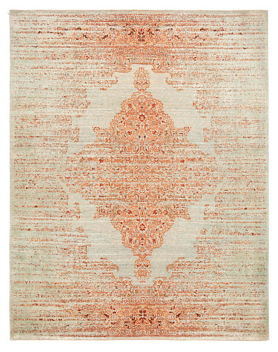 Tabriz Hand-knotted Red Rug