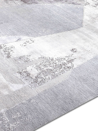 Snow Silver Luxury Handmade Rug