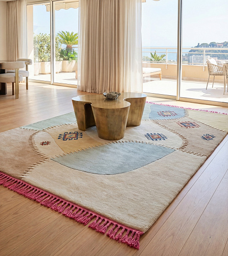 Textile Medallion Handcrafted Rug